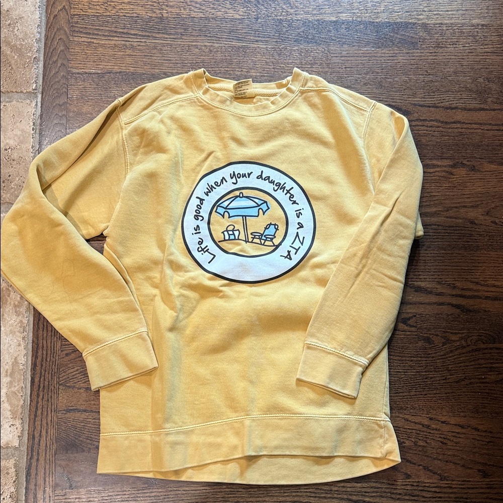 ZTA Yellow Graphic Sweatshirt